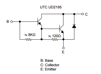 UTC台湾友顺UD2195等效电路图